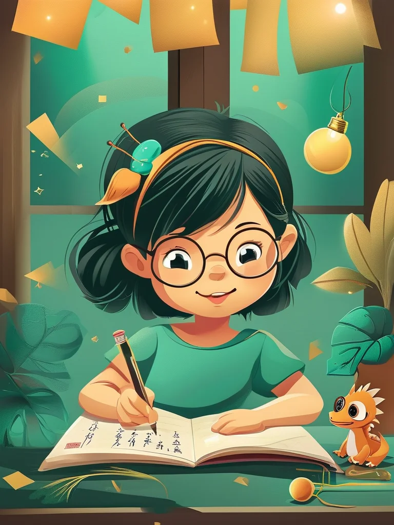 华文小学写作高级班课程插画